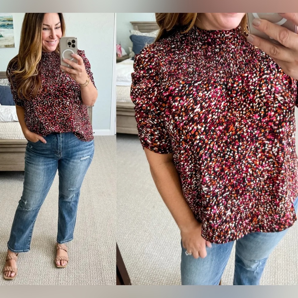 THML Krystal Print Shirt Top